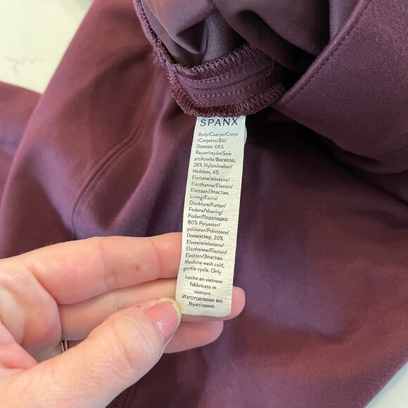 Spanx The Perfect Pant Ponte Slim Straight Leg in Chianti size XL Tall - Picture 8 of 12